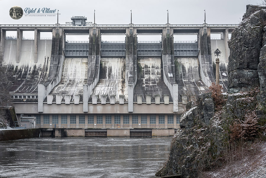 Vltava, Slapská přehrada a Ferdinandův sloup