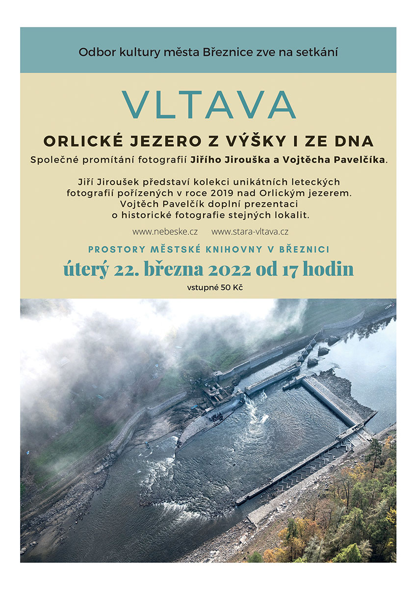 Vltava - Orlické jezero z výšky i ze dna / přednáška / Jiroušek, Pavelčík