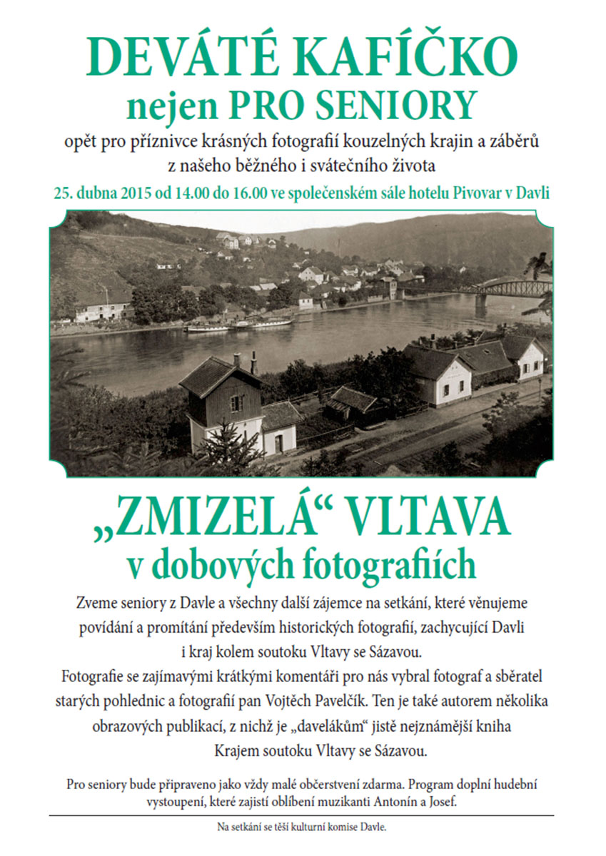 Zmizelá Vltava v dobových fotografiích / přednáška s promítáním / Davle
