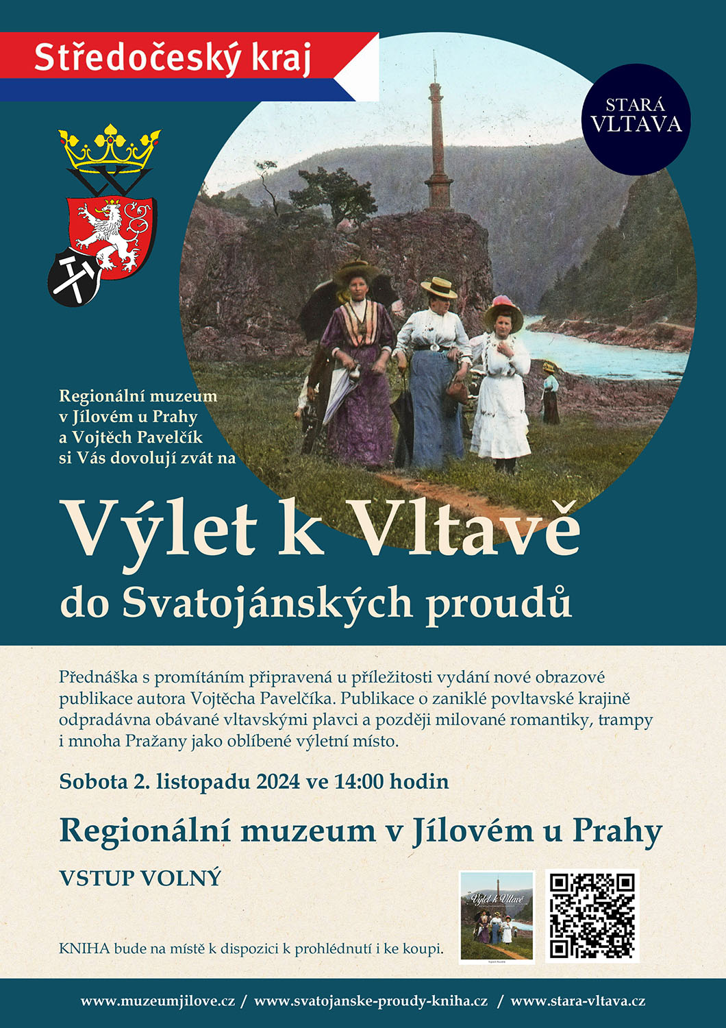 Výlet k Vltavě do Svatojánských proudů / přednáška s promítáním / Regionální muzeum v Jílovém u Prahy / 2. 11. 2024