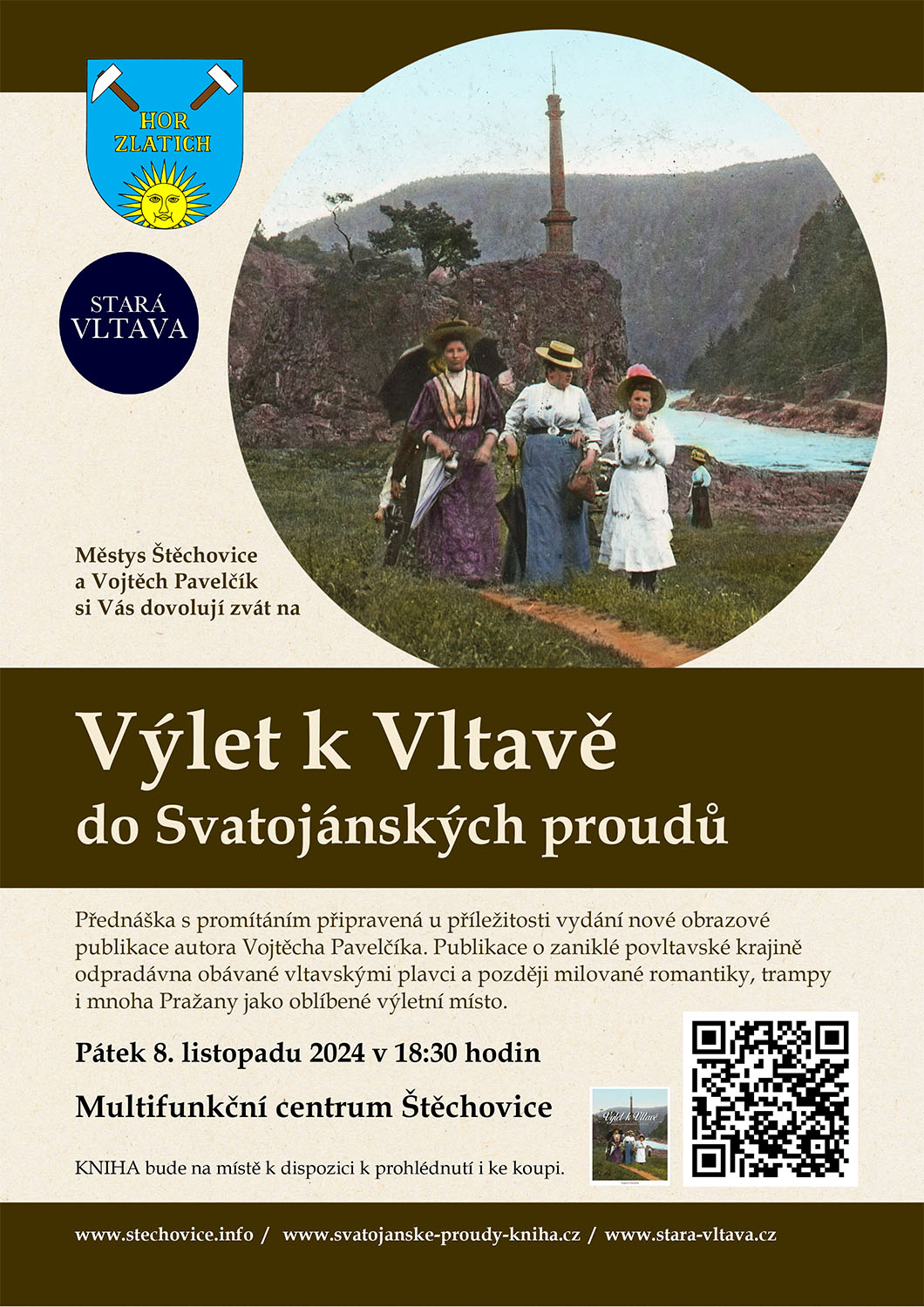 Výlet k Vltavě do Svatojánských proudů / přednáška s promítáním / Štěchovice, Multifunkční centrum / 8. 11. 2024