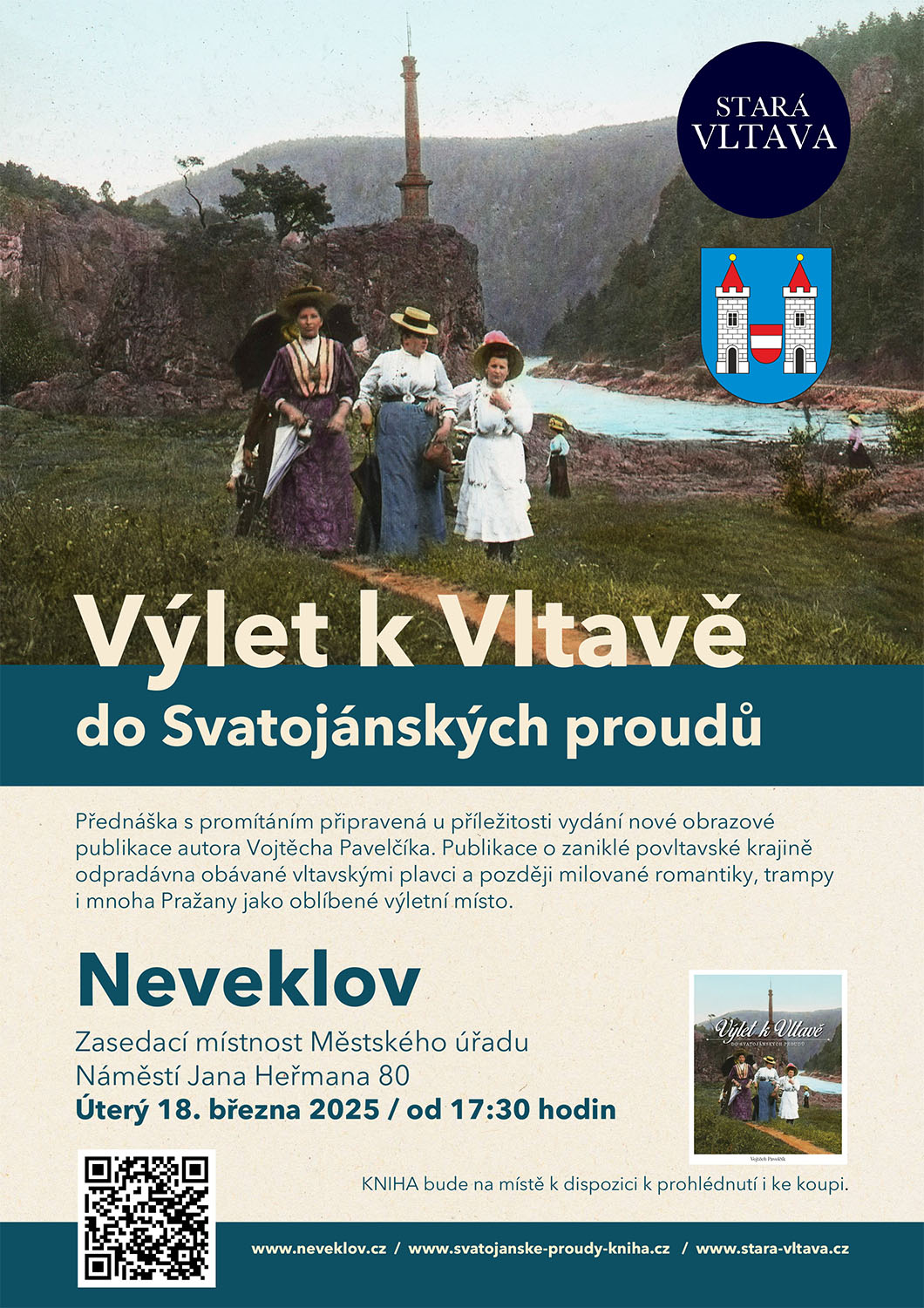 Výlet k Vltavě do Svatojánských proudů / přednáška s promítáním / Neveklov / 18. 3. 2025