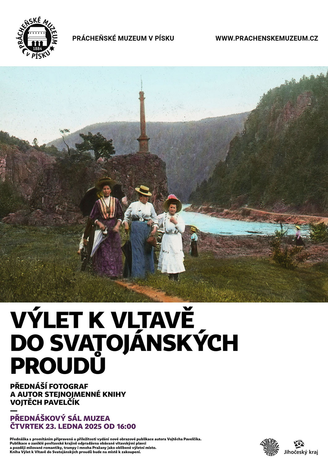 Výlet k Vltavě do Svatojánských proudů / přednáška s promítáním / Prácheňské muzeum v Písku / 23. 1. 2025