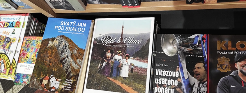 Výlet k Vltavě do Svatojánských proudů - knihkupectví Luxor na Václavském náměstí v Praze